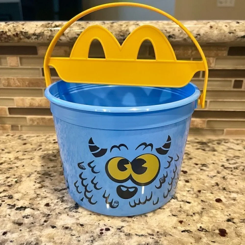 NEW! 2024 MCDONALDS HAPPY MEAL BLUE MONSTER BOO HALLOWEEN BUCKET